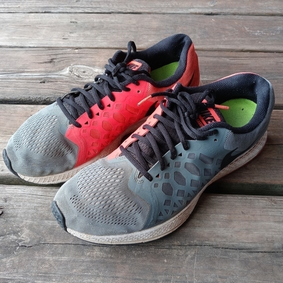 NIKE AIR ZOOM PEGASUS 31 RUNNING SHOE GREY RED BLACK RARE 652925-402 (men's SIZE - Picture 3 of 8